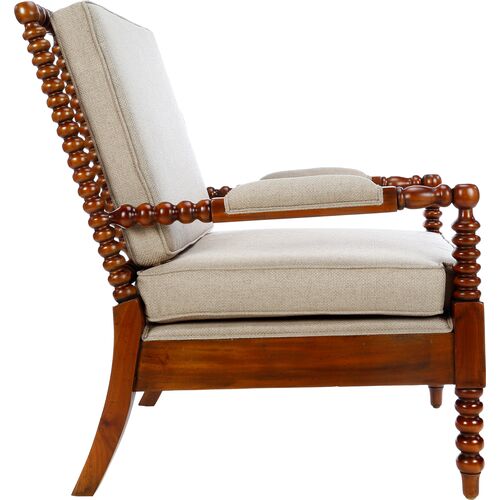 Randal Mahogany Spindle Chair, Natural 2 Randal Mahogany Spindle Chair, Natural
