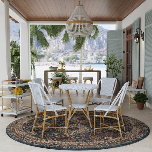 Kye Outdoor Round Rattan Bistro Table 8 Kye Outdoor Round Rattan Bistro Table