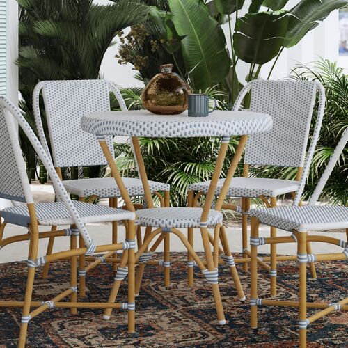 Kye Outdoor Round Rattan Bistro Table 9 Kye Outdoor Round Rattan Bistro Table