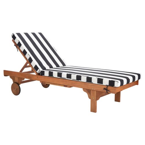 Siesta Eucalyptus Striped Outdoor Chaise
