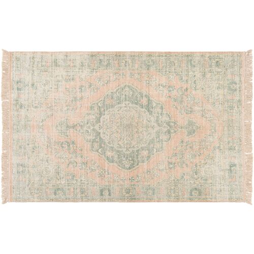 Lisa Handwoven Rug, Sage/Camel 1 Lisa Handwoven Rug, Sage/Camel