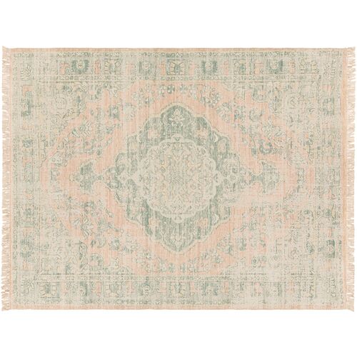 Lisa Handwoven Rug, Sage/Camel 10 Lisa Handwoven Rug, Sage/Camel