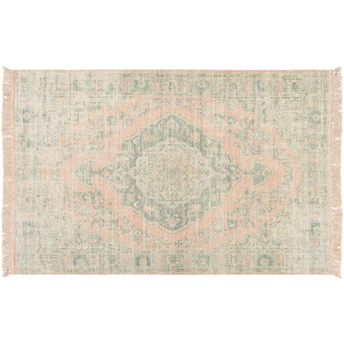Lisa Handwoven Rug, Sage/Camel 9 Lisa Handwoven Rug, Sage/Camel