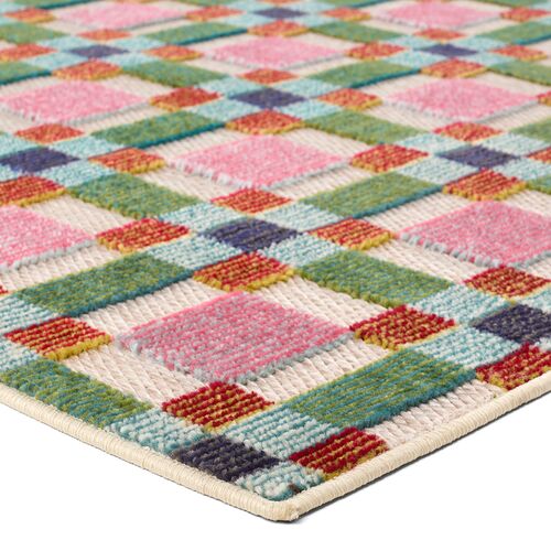 Lex Geometric Indoor/Outdoor Rug, Multi 2 Lex Geometric Indoor/Outdoor Rug, Multi