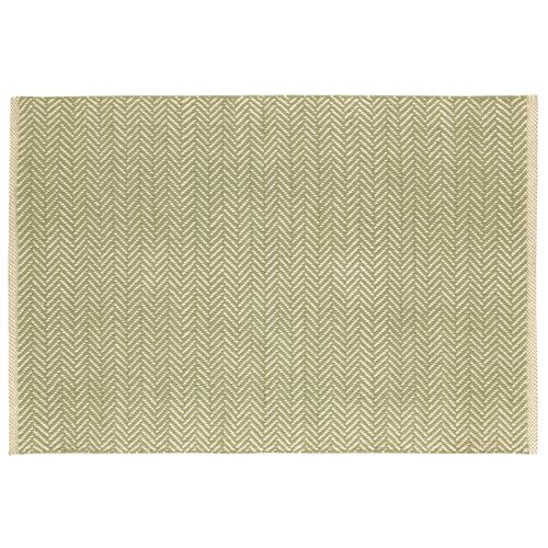 Herringbone Handwoven Cotton Rug, Sage 1 Herringbone Handwoven Cotton Rug, Sage