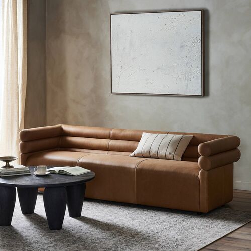 Ollie Leather Sofa, Cognac 11 Ollie Leather Sofa, Cognac