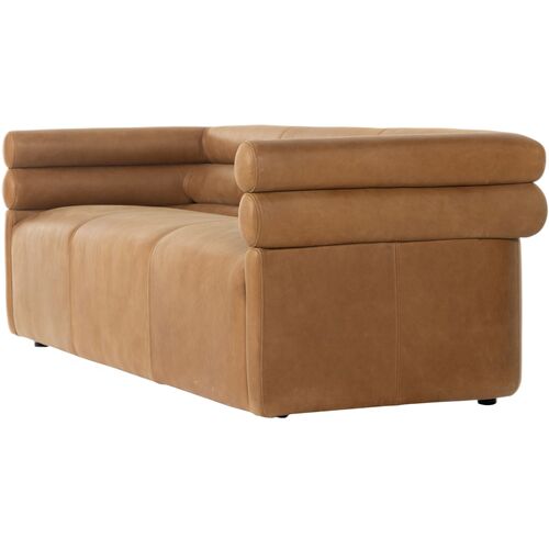 Ollie Leather Sofa, Cognac 2 Ollie Leather Sofa, Cognac