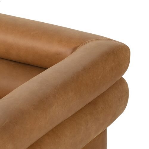 Ollie Leather Sofa, Cognac 8 Ollie Leather Sofa, Cognac