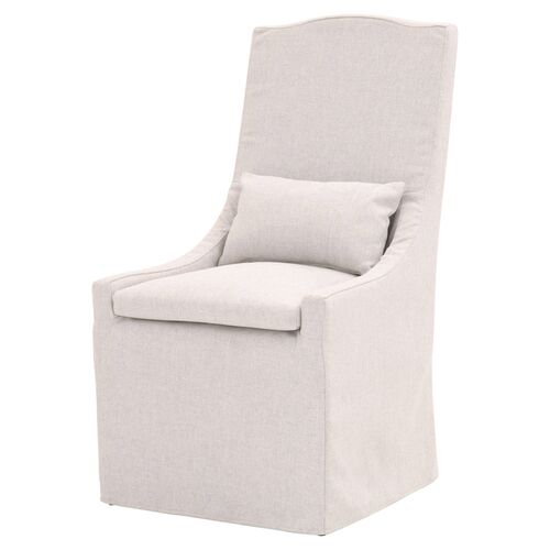 Laurel Outdoor Upholstered Dining Chair, Blanca Sunbrella 1 Laurel Outdoor Upholstered Dining Chair, Blanca Sunbrella
