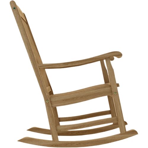Valterra Outdoor Teak Rocking Chair, Natural 3 Valterra Outdoor Teak Rocking Chair, Natural