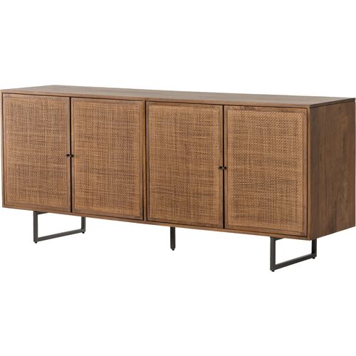 Tessa Cane Sideboard, Brown Wash 2 Tessa Cane Sideboard, Brown Wash