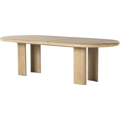 Joslin Oval Extension Dining Table, Light Oak 10 Joslin Oval Extension Dining Table, Light Oak