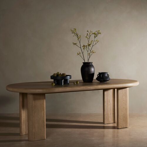 Joslin Oval Extension Dining Table, Light Oak 12 Joslin Oval Extension Dining Table, Light Oak