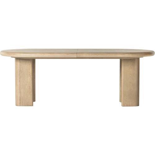Joslin Oval Extension Dining Table, Light Oak 3 Joslin Oval Extension Dining Table, Light Oak