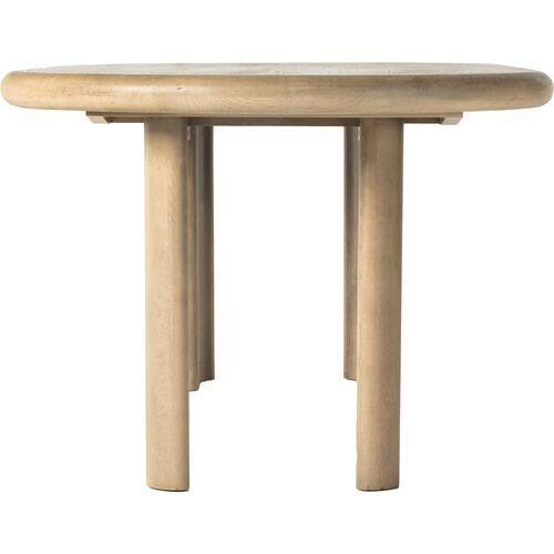 Joslin Oval Extension Dining Table, Light Oak 4 Joslin Oval Extension Dining Table, Light Oak