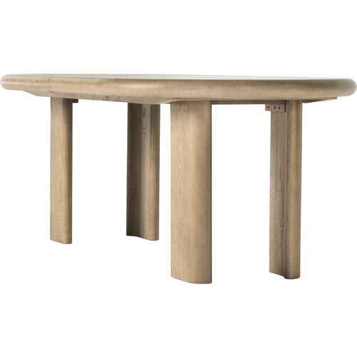 Joslin Oval Extension Dining Table, Light Oak 5 Joslin Oval Extension Dining Table, Light Oak