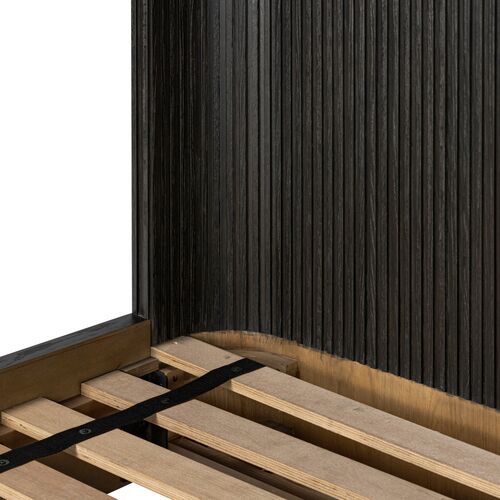 Fresno Fluted Bed, Distressed Black 11 Fresno Fluted Bed, Distressed Black