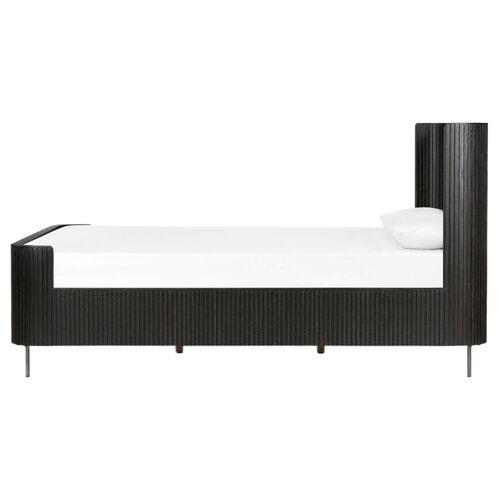 Fresno Fluted Bed, Distressed Black 5 Fresno Fluted Bed, Distressed Black
