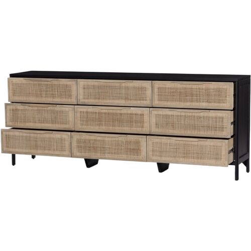 Selena 9-Drawer Cane Dresser 4 Selena 9-Drawer Cane Dresser