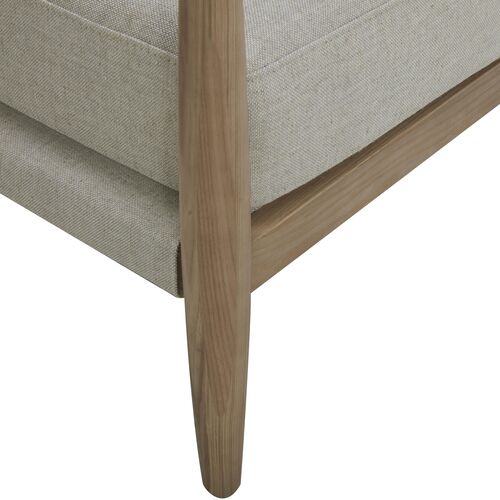 Gaviota Linen Accent Chair, Gray 5 Gaviota Linen Accent Chair, Gray