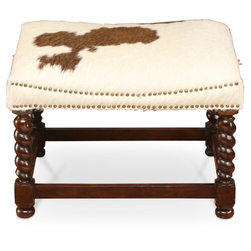 Ciei Cowhide Stool, Toffee/Cream 2 Ciei Cowhide Stool, Toffee/Cream