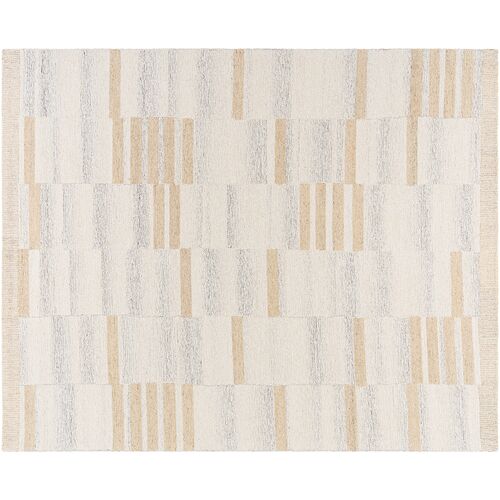 Max Handmade Rug, Ivory 1 Max Handmade Rug, Ivory