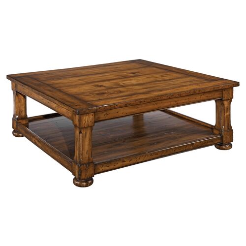 Tudor 48" Coffee Table, Toffee