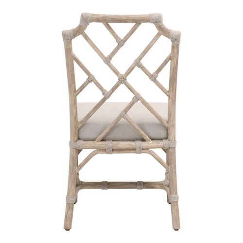 S/2 Kaeryn Mahogany/Rope Dining Chairs, Taupe 5 S/2 Kaeryn Mahogany/Rope Dining Chairs, Taupe
