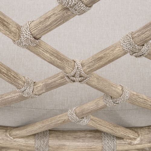 S/2 Kaeryn Mahogany/Rope Dining Chairs, Taupe 8 S/2 Kaeryn Mahogany/Rope Dining Chairs, Taupe
