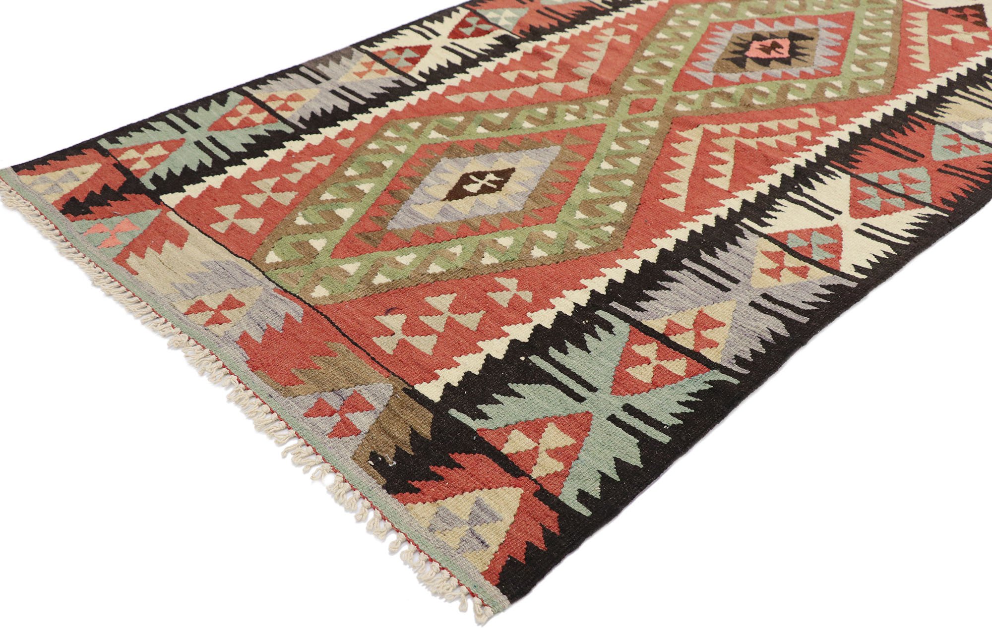 Vintage Persian Shiraz Rug, 3'x5' 2 Vintage Persian Shiraz Rug, 3'x5'