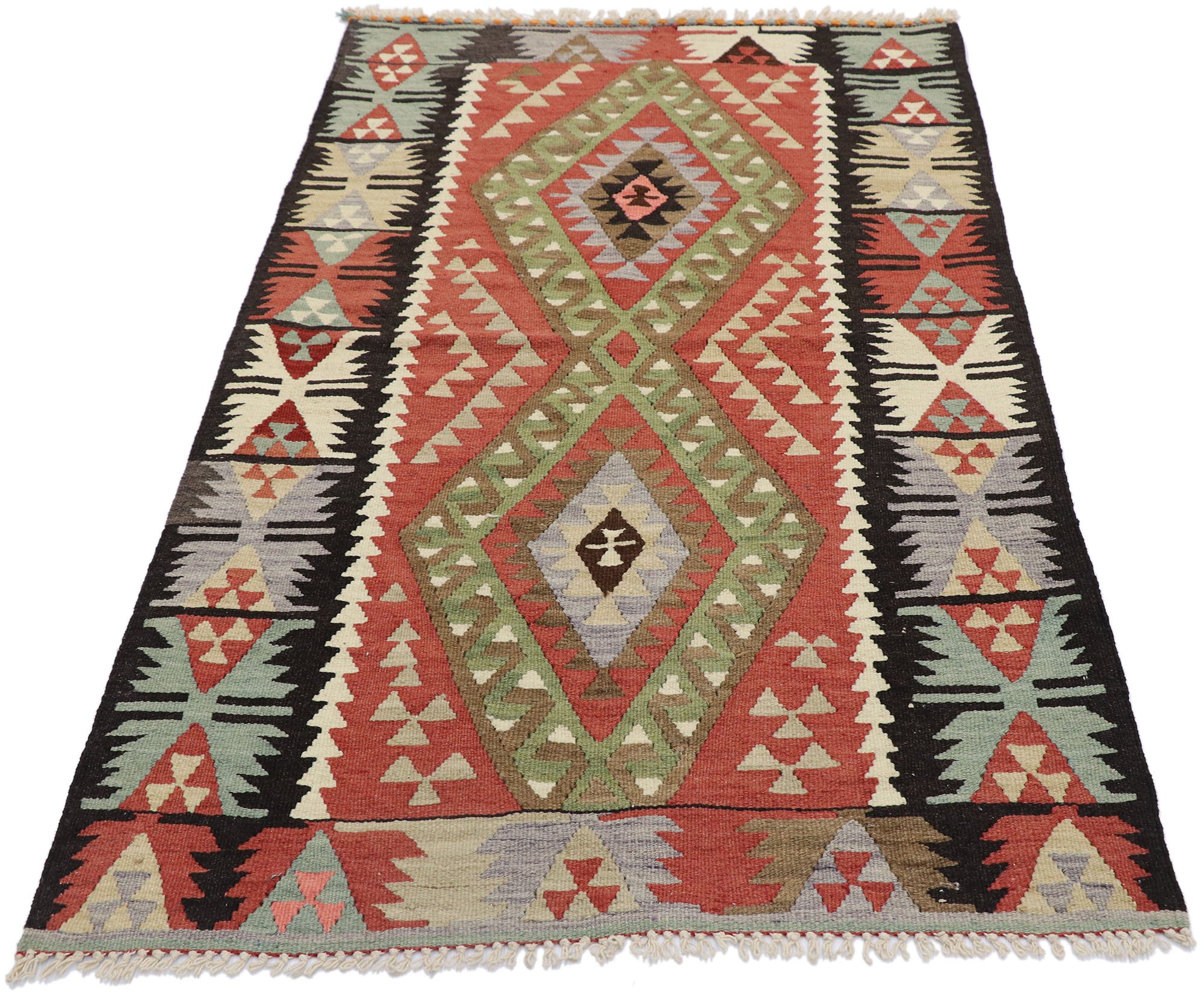 Vintage Persian Shiraz Rug, 3'x5' 3 Vintage Persian Shiraz Rug, 3'x5'
