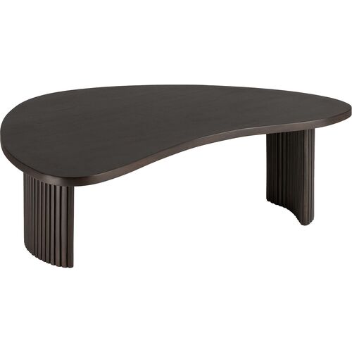 Boomerang Coffee Table, Dark Brown