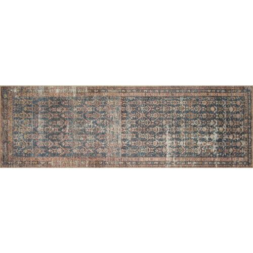 Billie Rug, Ocean/Brick 8 Billie Rug, Ocean/Brick