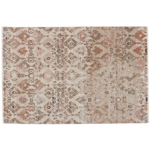 Asani Ikat Rug, Tan/Lt Pink 1 Asani Ikat Rug, Tan/Lt Pink