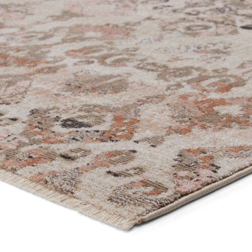 Asani Ikat Rug, Tan/Lt Pink 2 Asani Ikat Rug, Tan/Lt Pink