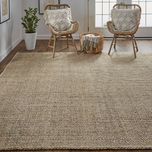 Raj Flat-Weave Rug, Brown/Tan 5 Raj Flat-Weave Rug, Brown/Tan