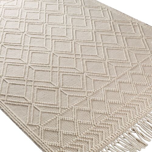 Erika Handwoven Rug, Ivory/Beige 2 Erika Handwoven Rug, Ivory/Beige