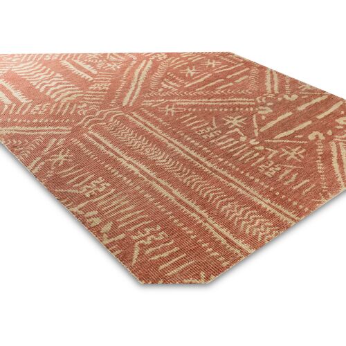 Cannon Jute Rug, Burnt Orange/Cream 2 Cannon Jute Rug, Burnt Orange/Cream