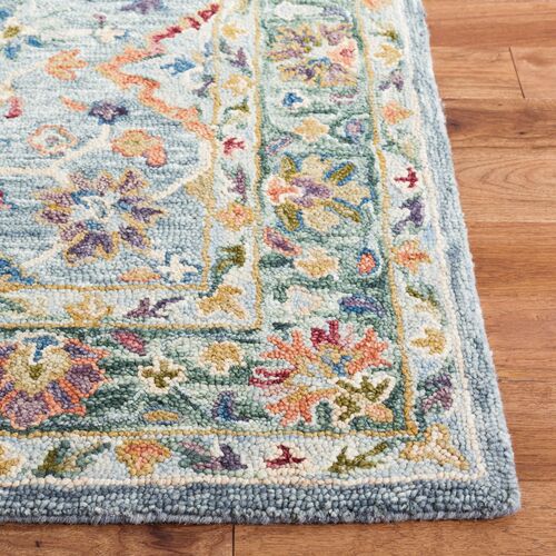 Kenneth Hand Tufted Rug, Grey/Green 3 Kenneth Hand Tufted Rug, Grey/Green