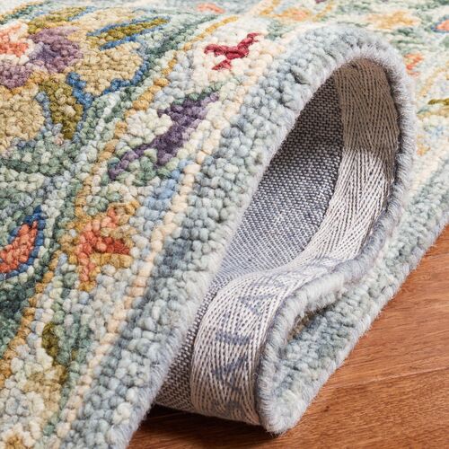 Kenneth Hand Tufted Rug, Grey/Green 5 Kenneth Hand Tufted Rug, Grey/Green