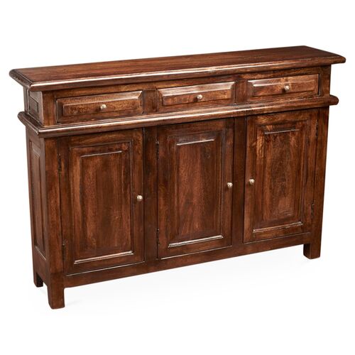 Beulah 3-Door Cabinet, Pecan 1 Beulah 3-Door Cabinet, Pecan
