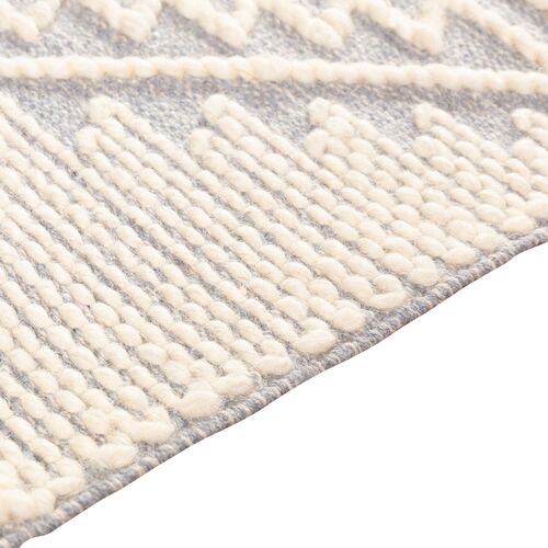 Beth Handwoven Rug, Gray/Cream 6 Beth Handwoven Rug, Gray/Cream