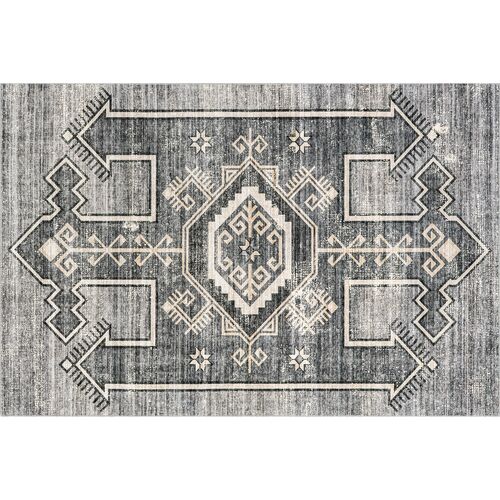 Sagebrush Geometric Machine Washable Area Rug 1 Sagebrush Geometric Machine Washable Area Rug