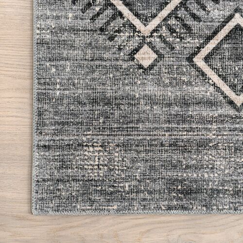 Sagebrush Geometric Machine Washable Area Rug 5 Sagebrush Geometric Machine Washable Area Rug