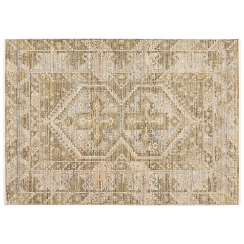 Salito Outdoor Medallion Rug, Yellow 1 Salito Outdoor Medallion Rug, Yellow