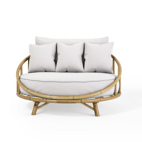 Rattana Daybed, Natural/White 2 Rattana Daybed, Natural/White