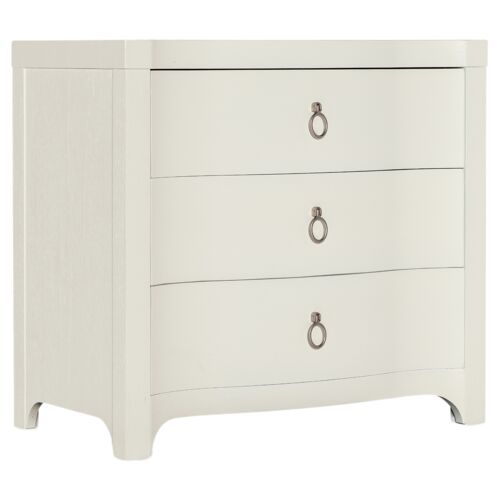 Serenity Antigua 3-Drawer Nightstand, Shell 1 Serenity Antigua 3-Drawer Nightstand, Shell