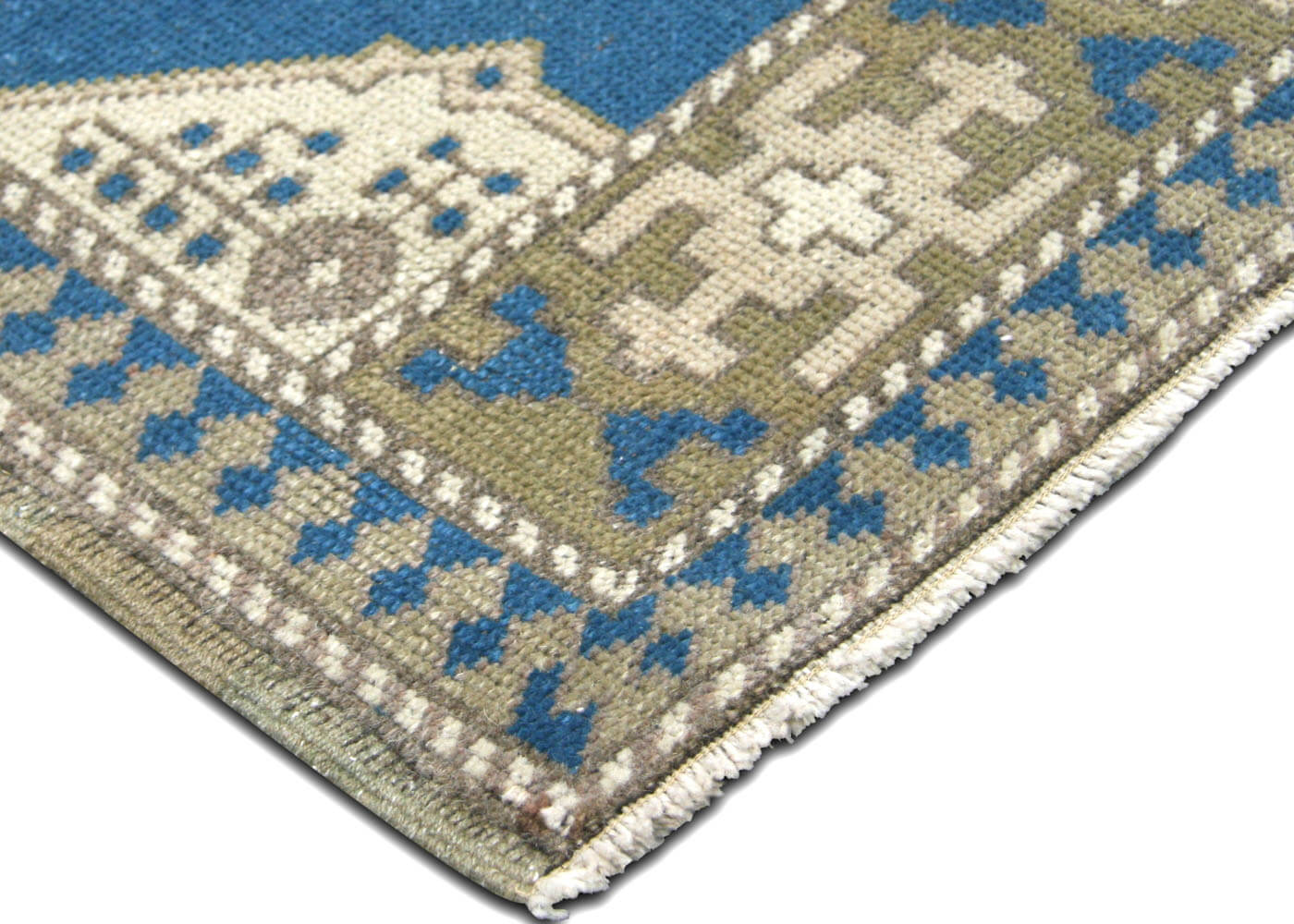 1960s Turkish Oushak Yastic, 1'10"x3'10" 2 1960s Turkish Oushak Yastic, 1'10"x3'10"