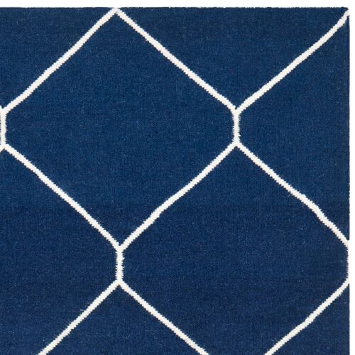 Lana Dhurrie, Navy/Ivory 3 Lana Dhurrie, Navy/Ivory