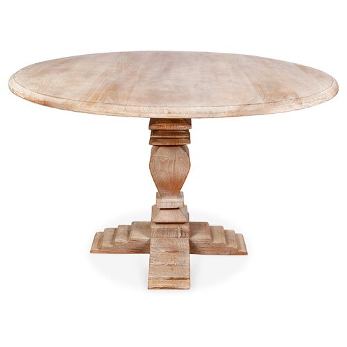 Diana 48" Round Dining Table, Weathered Sand 1 Diana 48" Round Dining Table, Weathered Sand